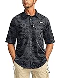 Men's Fishing Shirts with Zipper Pockets UPF