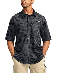 Men's Fishing Shirts with Zipper Pockets UPF