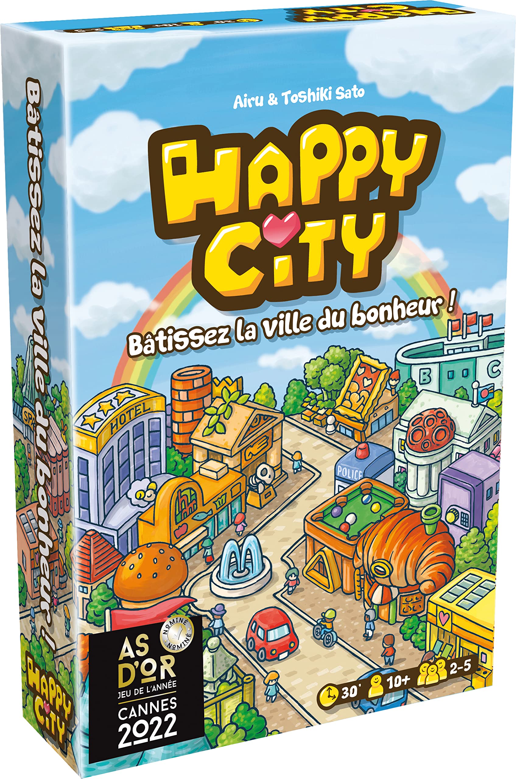 Asmodee - Happy City: City Building Board Game for 2 to 5 Players, Ages 8+