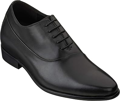 Amazon.com: Calto zapatos elevadores invisibles para hombre con altura  creciente, de piel de alta calidad con cordones formales Oxfords con suela  de piel sintética, 3.0 in más alto: Shoes
