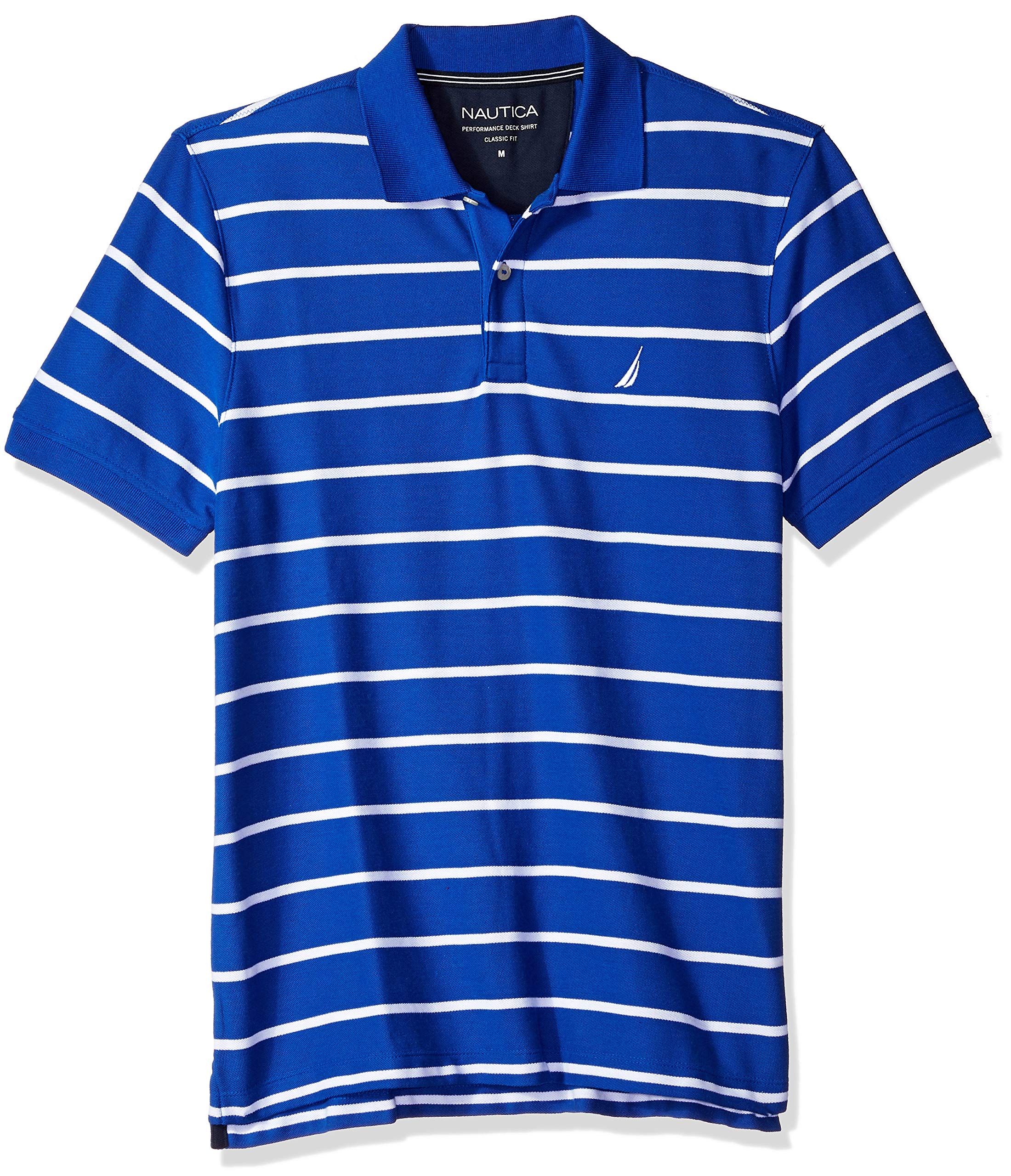 Nautica Classic Short Sleeve Stripe Polo Shirt Nautical Fashions