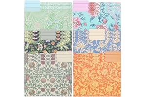 EOOUT 18pcs Floral File Folders Letter Size, Decorative File Folders for Documents with 1/3 Tabs Manila 9.6x11.6 Inches William Morris Patterns for Notes Office School Home