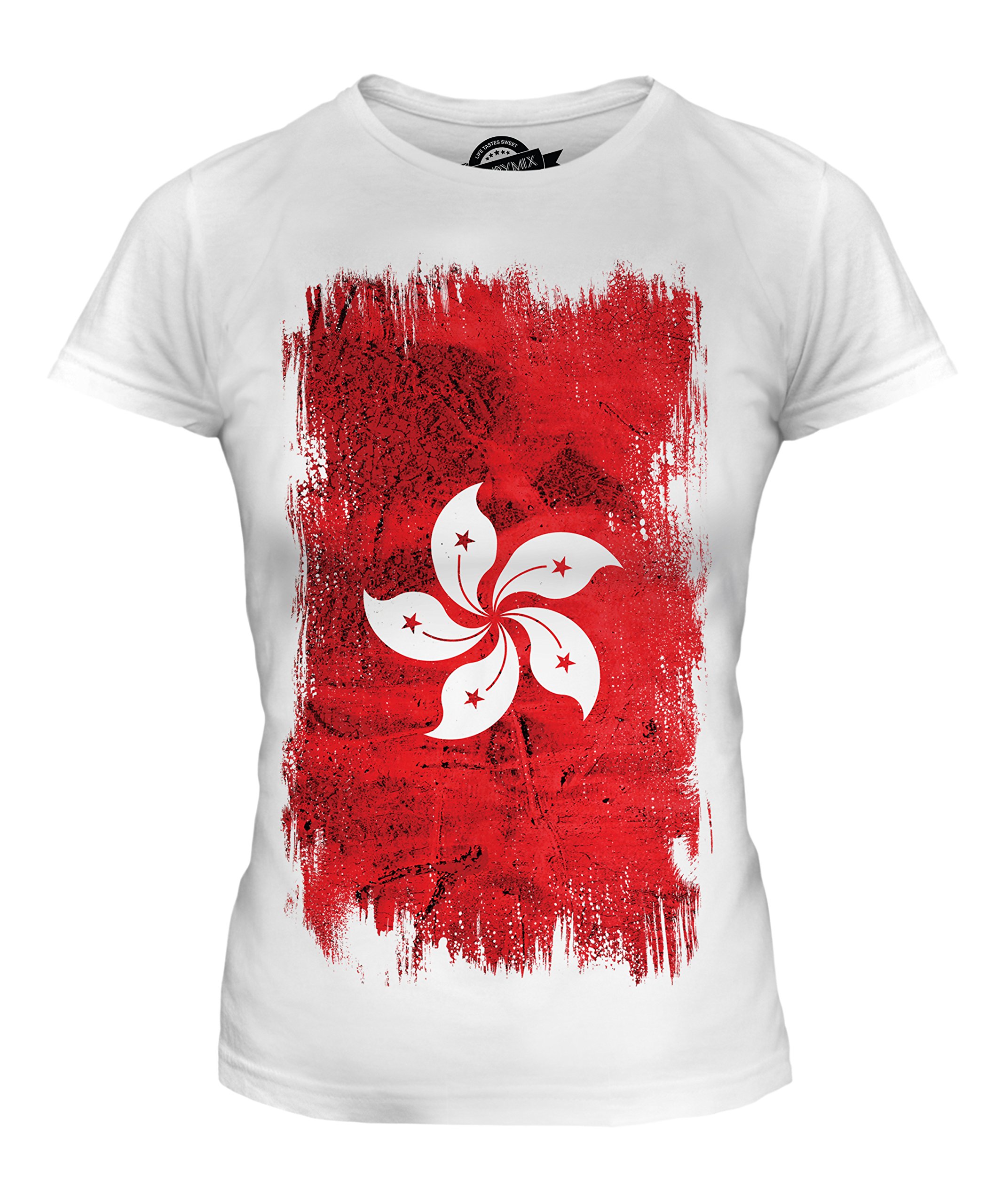 Candymix S Hong Kong Grunge Flag T Shirt Ted T Shirt Top Zelite