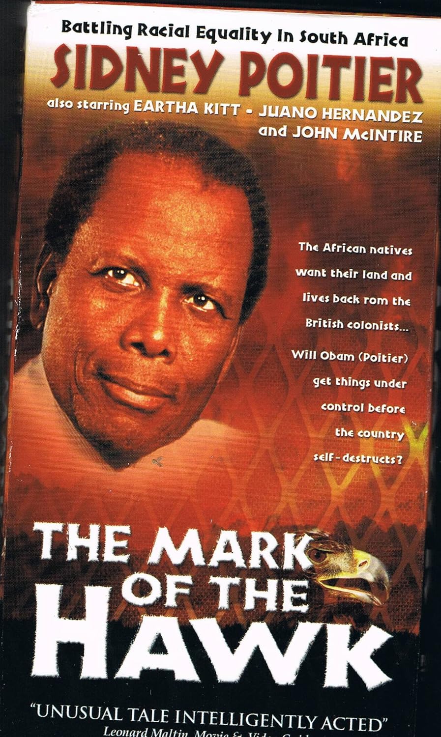 Amazon Com Mark Of The Hawk Vhs Eartha Kitt Sidney Poitier Juano Hernandez John Mcintire Helen Horton Marne Maitland Gerard Heinz Patrick Allen Earl Cameron Clifton Macklin Ewen Solon Lockwood West Erwin Hillier