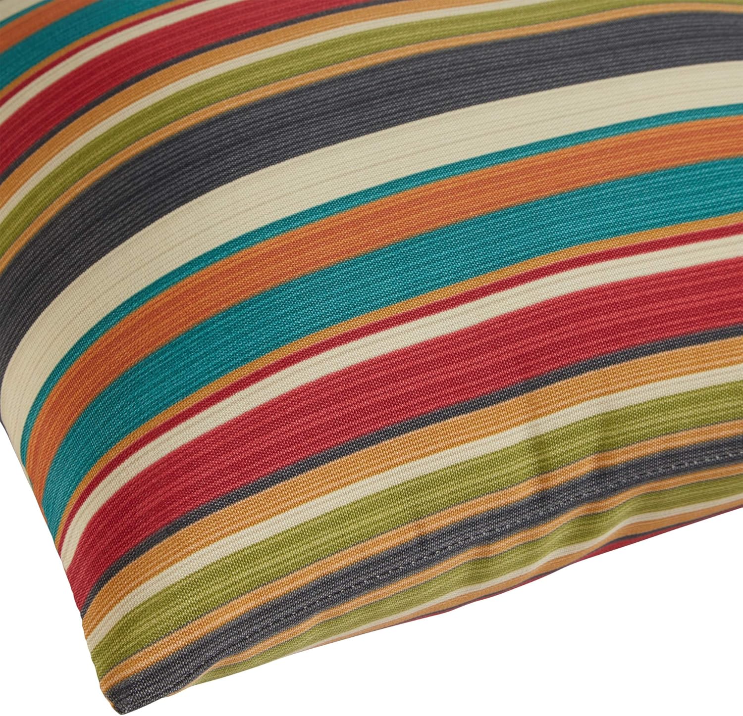Greendale Home Fashions Set of 2 Outdoor 19x12-inch Rectangle Throw Pillows, Adobe Stripe : Garden & Outdoor