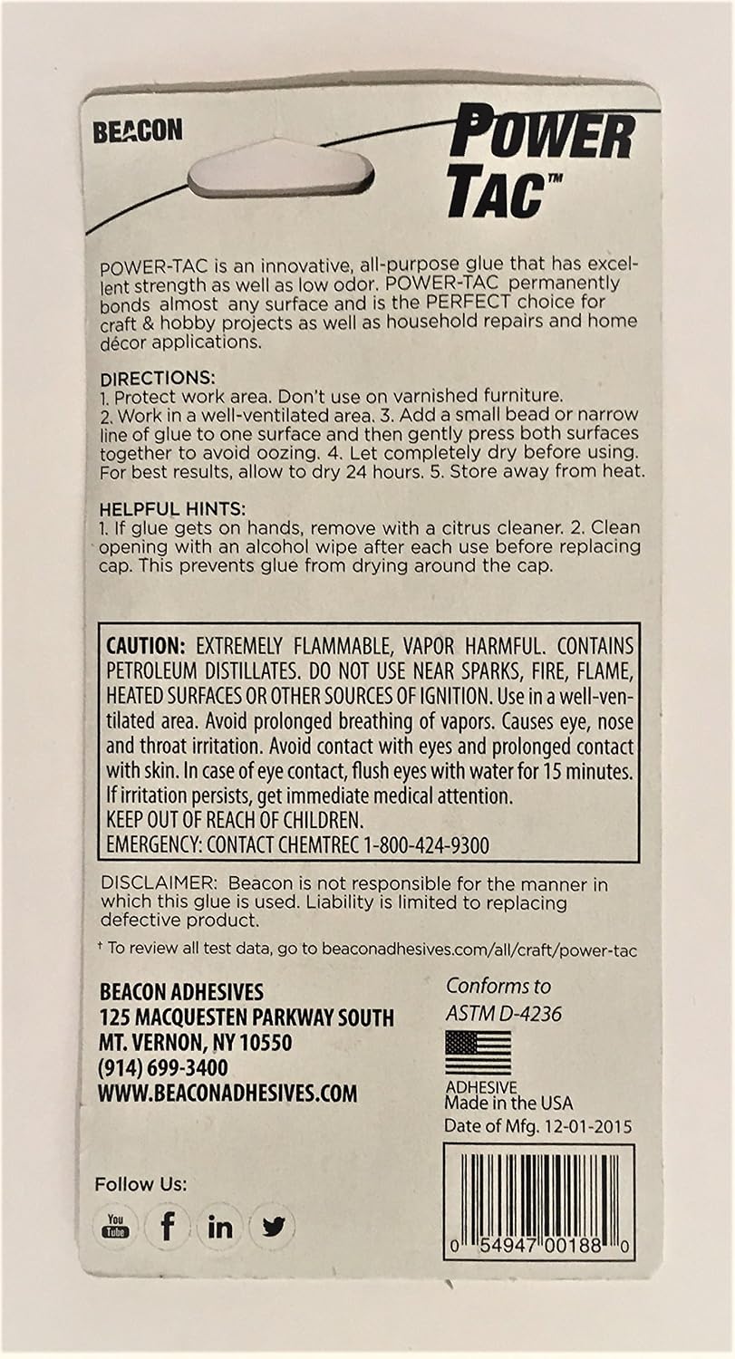 Beacon Adhesives Power-Tac, Adhesive, 20 x 10 x 2 cm - Image 3