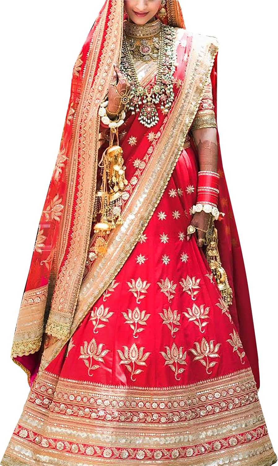 shreebalaji creation women's silk multicolor lehenga cholis (sbc-niloang009_multicolour_free size)