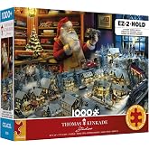 Ceaco - Thomas Kinkade Santa's Final - 1000 Large Piece Puzzle for Adults | Large EZ2Hold Pieces for Easy Grip, Bonus Poster Included, Made in USA