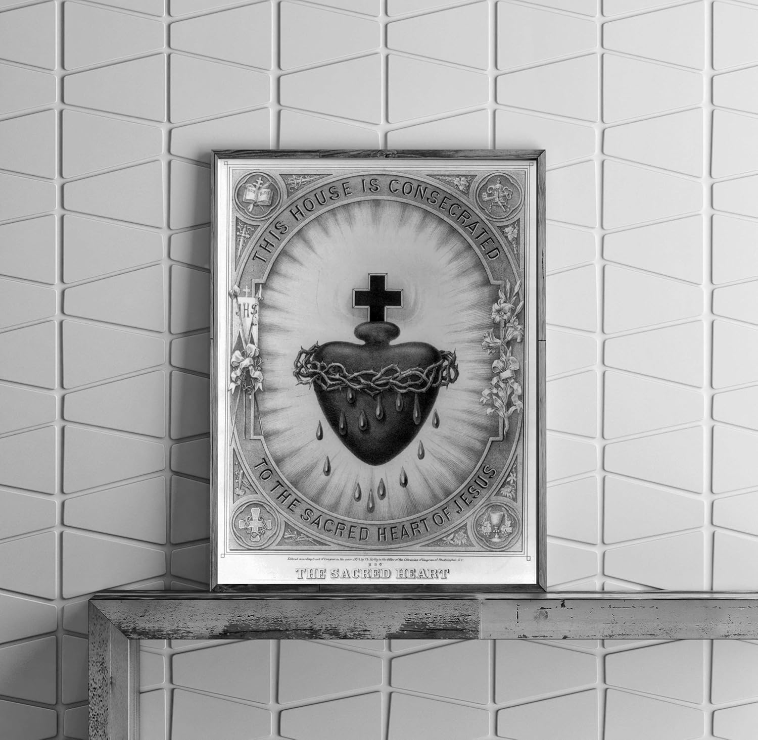 Photographs - INFINITE PHOTOGRAPHS Photo: The Sacred Heart | 1870 | Sacred Heart of Jesus | Historic Photo Reproduction