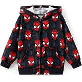 Marvel Zipper Hoodie Spiderman Hood Sweatshirt Hulk Cardigan Boy Girl 2-12Y | Officially Licensed Graphic Apparel Top,Kid Light Clothes,Venom Miles Morales Outfit,SpiderVerse Top,Toddler Midweight Fleece