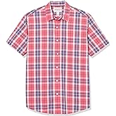 Amazon Essentials Men's Regular-Fit Short-Sleeve Poplin Shirt