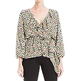 Max Studio Womens Ruffle Peplum Blouse