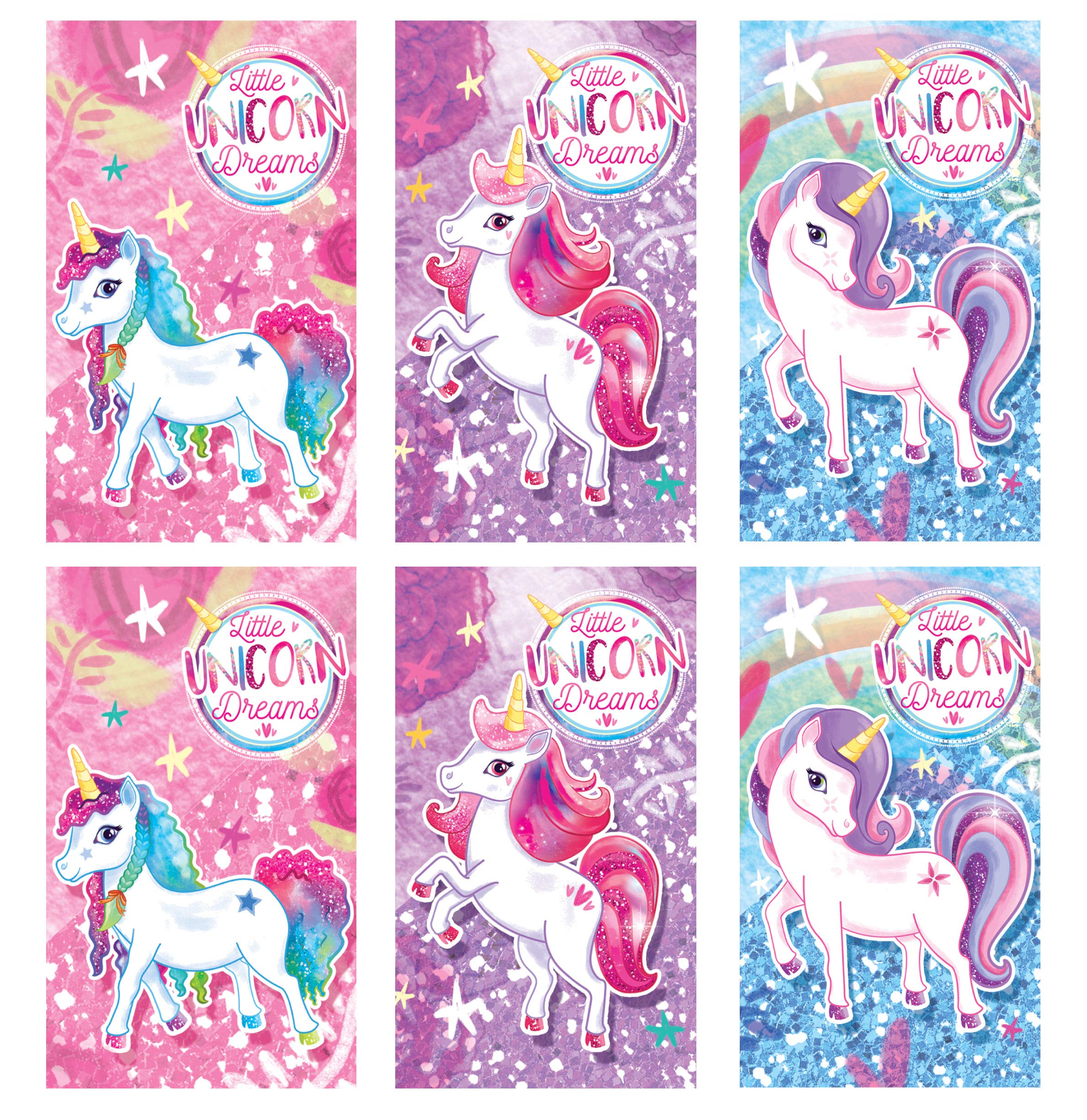 Assorted Unicorn Mini Notebooks - Pack of 12