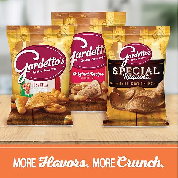 GARDETTO’S SNACK MIX, AGED CHEDDAR, PUB AND PARTY MIX, 8.6 OZ BAG