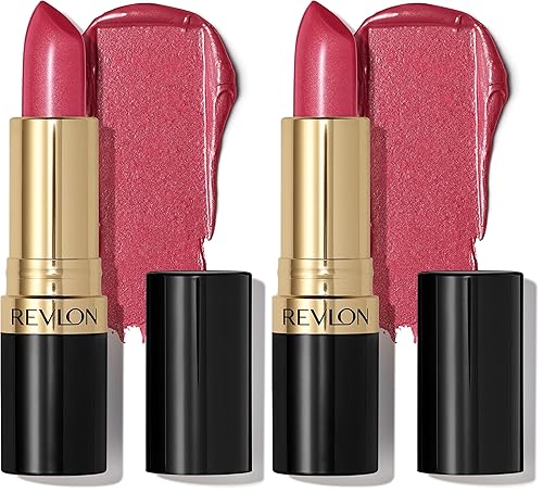 REVLON Super Lustrous Lipstick, Creamy Formula For Soft, Fuller-Looking Lips, Moisturized Feel, 520 Wine With Everything, 0.15 oz (Pack of 2)