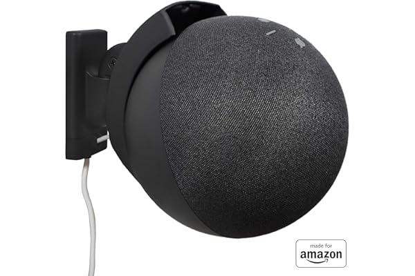 Made For Amazon Wall Mount, Black, Echo (4th generation)