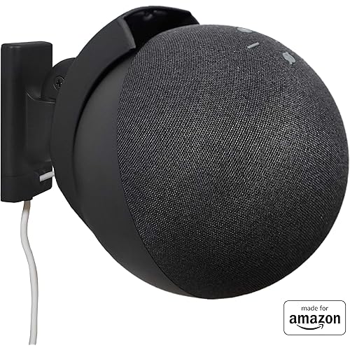 All New, Made For Amazon Wall Mount, Black, Echo (4th generation)
