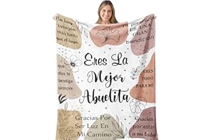 Puzopal Abuela Gifts, Grandma Gifts in Spanish, Abuelita Gifts, Mejor Abuela Gifts, Great Grandma Birthday Gift, Gift for Abuela, Abuelita Gift from Grandchildren, Abuela Gift Ideas Blanket 60"X50"