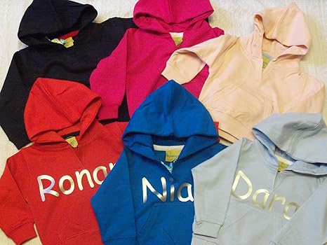 personalised baby hoodies