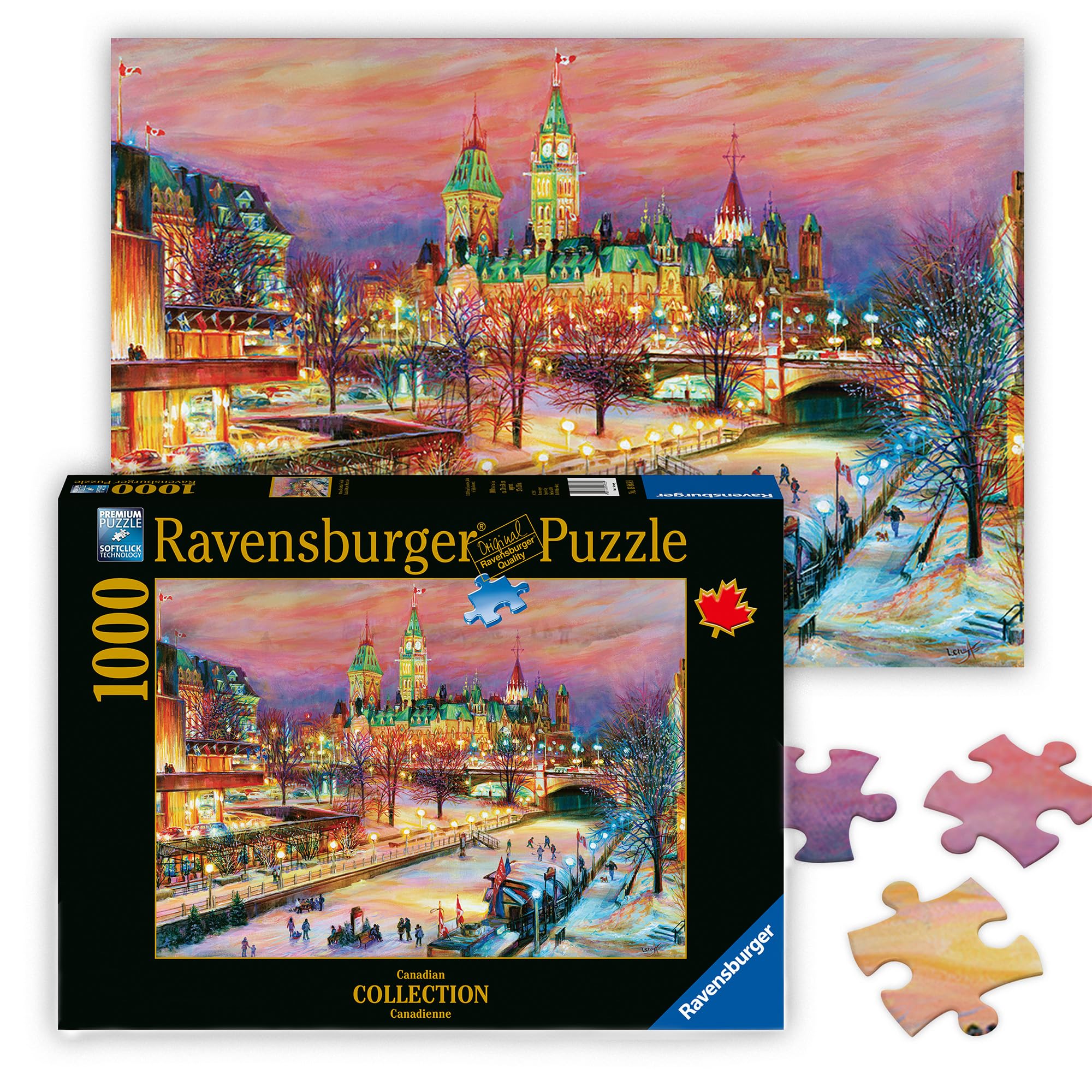 Ravensburger Ottawa Winterlude Festival 1000 Piece Jigsaw Puzzle for Adults - 12000687 - Handcrafted Tooling, Made in Germany, Every Piece Fits Together Perfectly