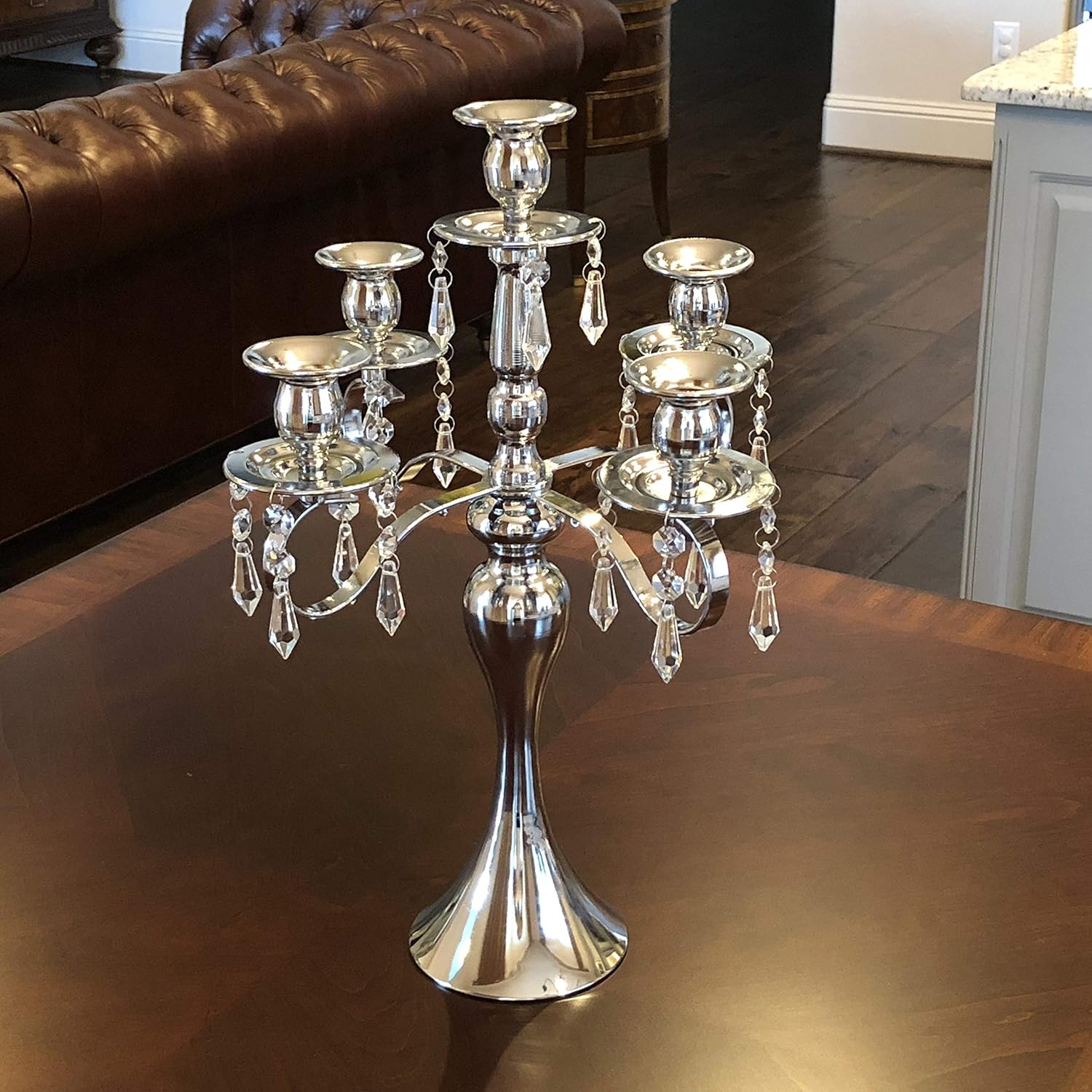 Candlestick Holders Home Allgala 12 Crystal Gold Plated Tealight Votive