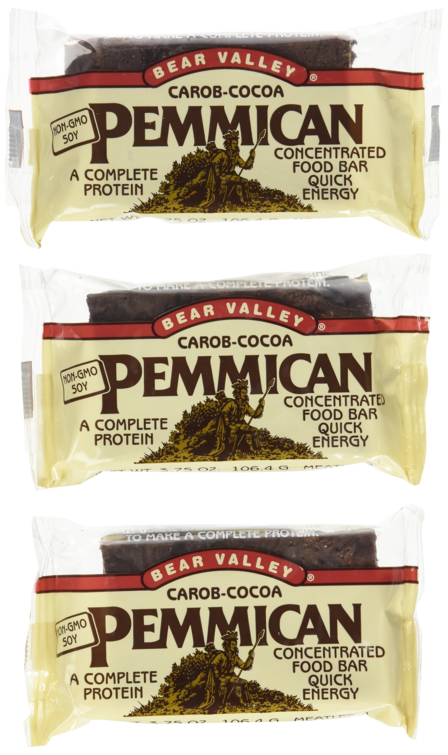 Bear Valley Pemmican Bars, Fruit & Nut, 3.75Ounce Bars