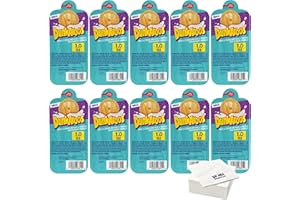 Dunkaroos, Vanilla Cookies and Vanilla Frosting, 1oz Packs, (Pack of 10) with Bay Area Marketplace Napkins