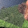 FengYoo Perforated Metal Sheets 19 Gauge 16"x12" Expanded Metal Mesh Opening 1/5" 0.2inch (About 5mm) Perforated Stainless St