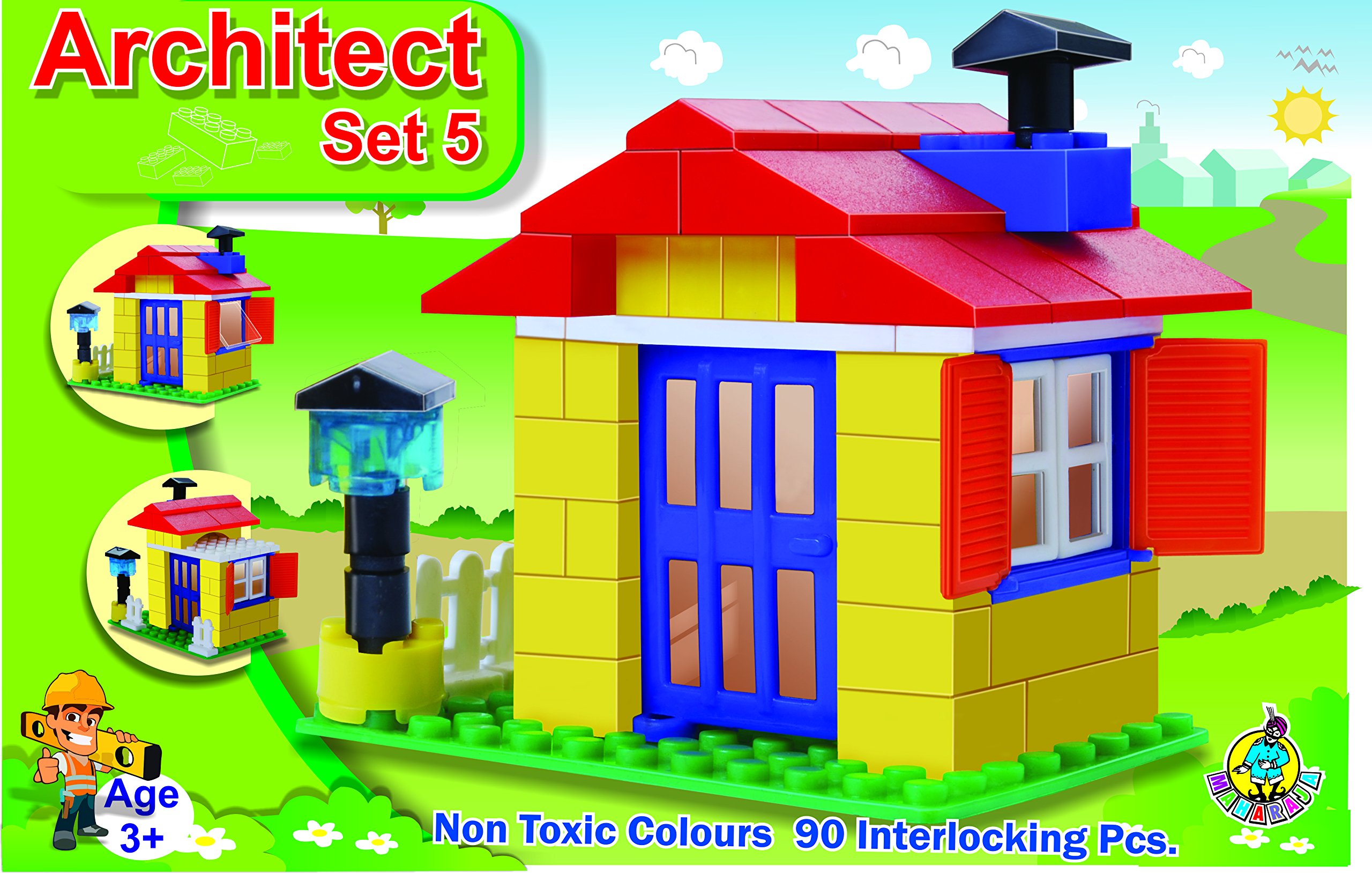 toyztrend Architect Set 5. 90 Pieces Building Blocks for Young Builders who Wants to Create Big Empires.