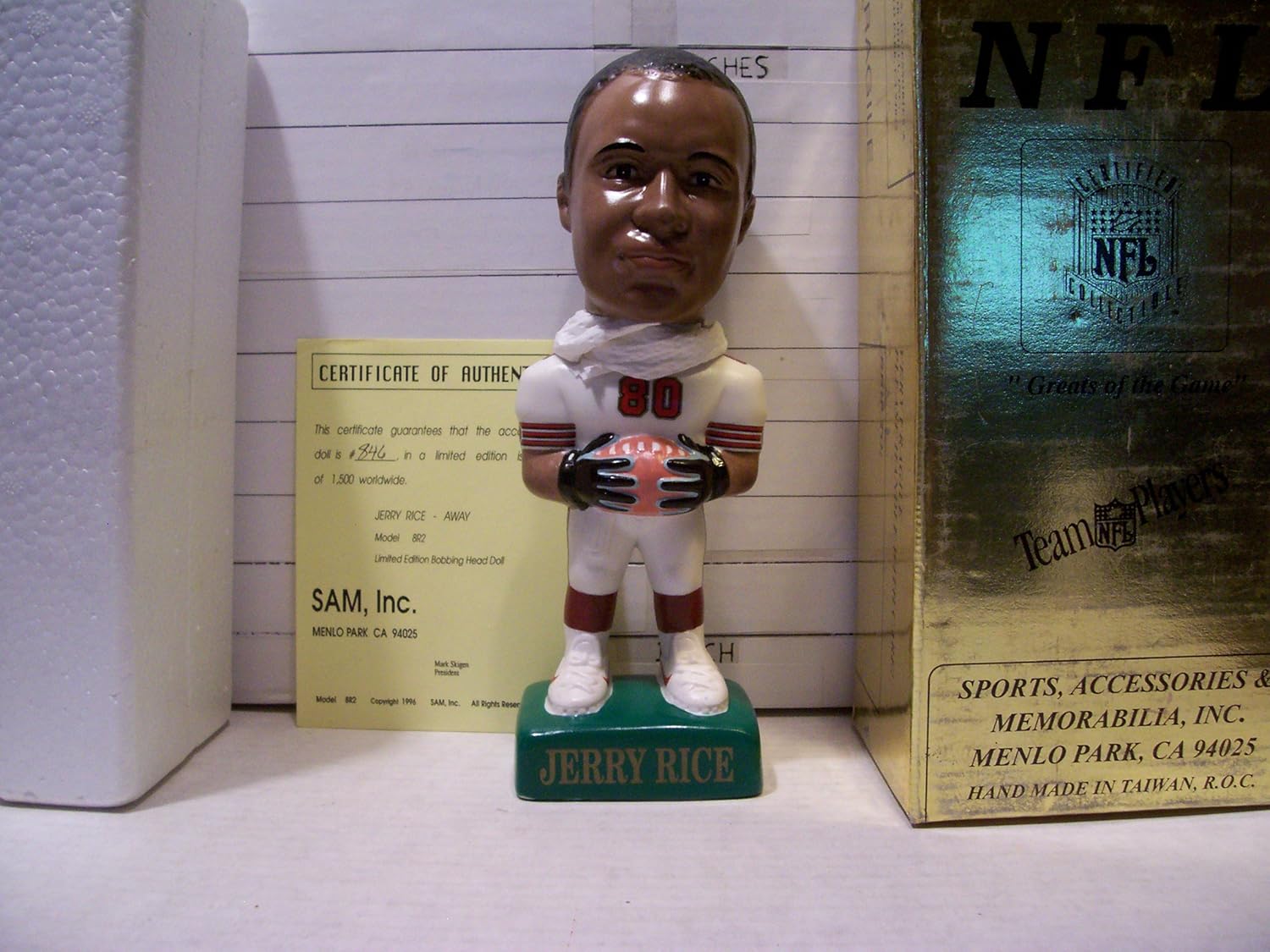 jerry rice white jersey