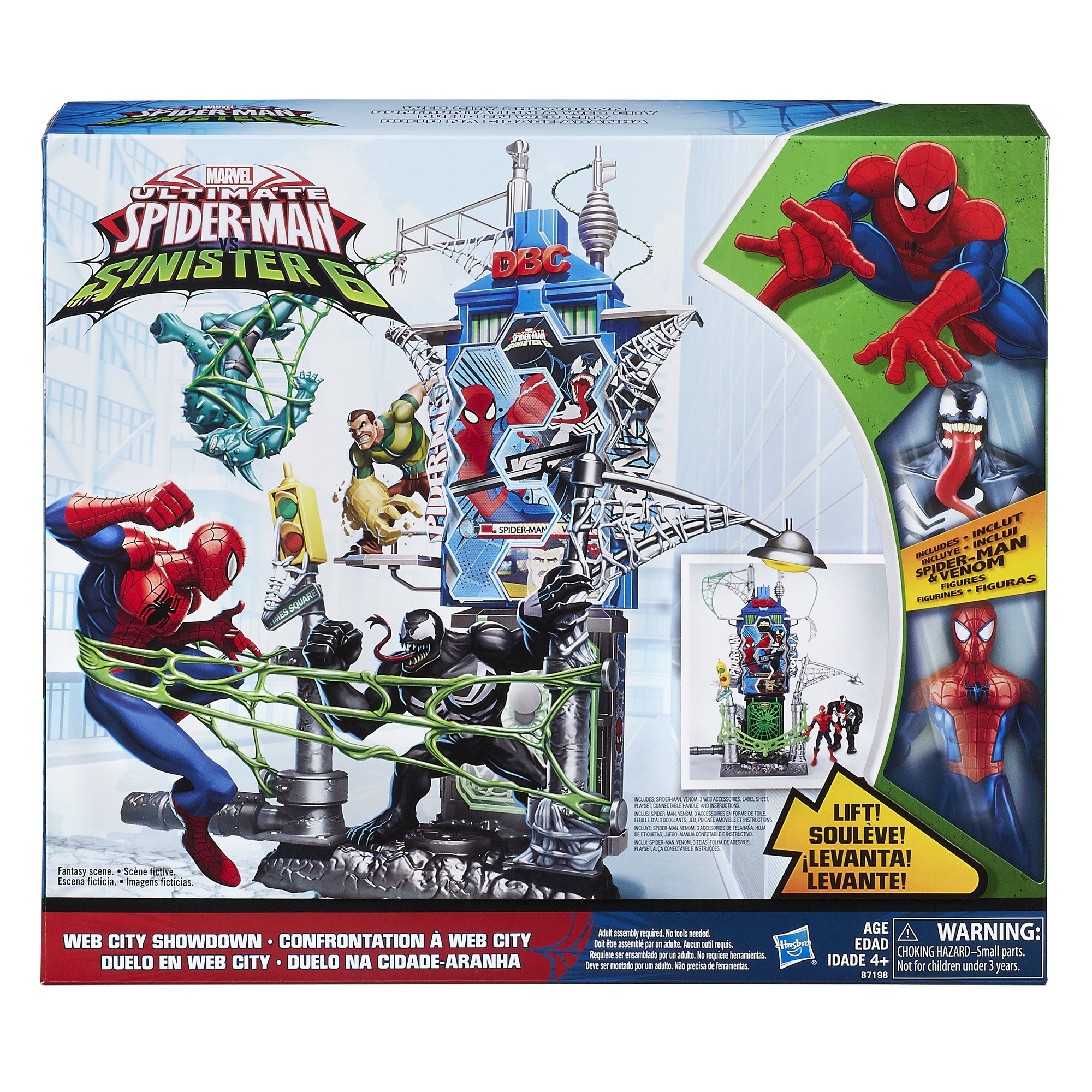 spider man web city playset