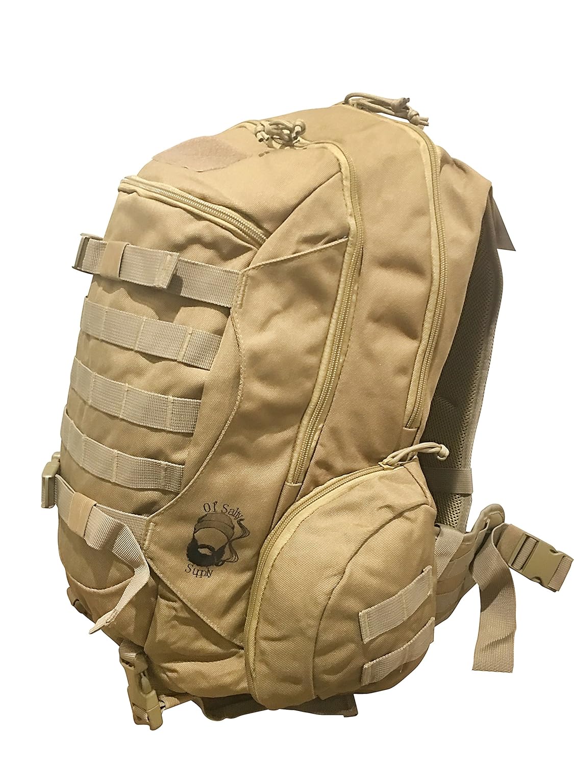 Amazon.com : Tactical Military Backpack Bug Out Bag With Molle System  (Camel) : Sports & Outdoors