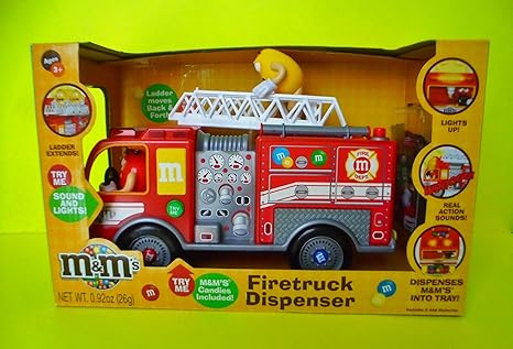 Unbekannt M&M´s M&M Firetruck mit Licht und Sound Dispenser Spender OVP