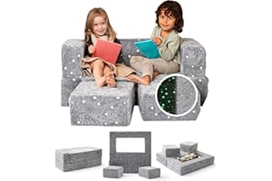 nimboo Kids Couch - Modular Kids Play Couch Set, Toddler Sofa, Kids Sofa, Kid Couch, Toddler Couch, Foam Playroom Couch for Kids