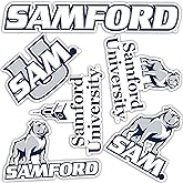 Desert Cactus Samford University Sticker Bulldogs Vinyl Decals Laptop Water Bottle Car Scrapbook Sheet T2 (Type 2)