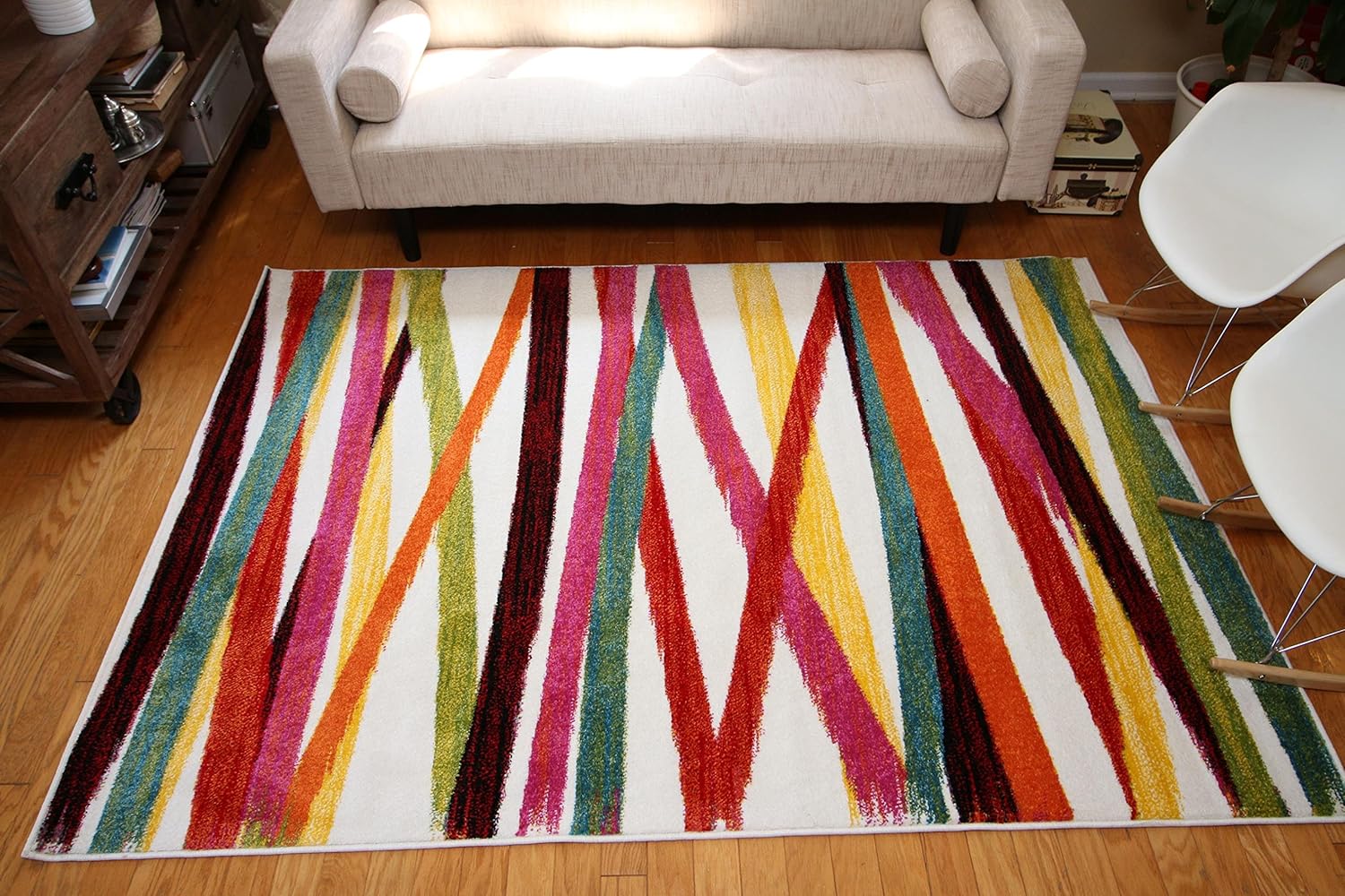 Radiance Art Collection Contemporary Modern Lines Yellow