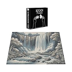 Ambesonne Landscape Jigsaw Puzzle, Expressive