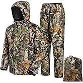 VOTAGOO Hunting Rain Suit Jacket and Pants Lightweight Raincoat Waterproof Rainwear For Men