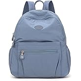 Pealwel Mini Backpack Purse for Women,Small Nylon backpacks for Ladies Backpacks Women Anti Theft Travel Bag (Light Blue)