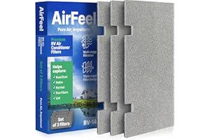AIRFEEL Premium RV AC Filter Replacement - Triple-Stage Air Filters for Dometic Duo Therm Air Conditioner - 7.5"x14" AC Filters for Camper, Motorhome, Travel Trailer, RV Fifth Wheel Must Haves Parts (3Filter)