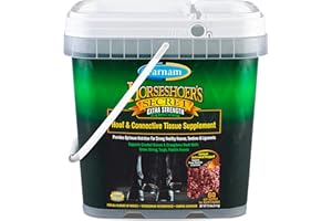 Farnam Horseshoer's Secret Extra Strength Hoof Supplements & Connective Tissue Supplement, Promotes Strong, Healthy Hooves, Tendon & ligaments, 7.5 lbs, 60 Day Supply