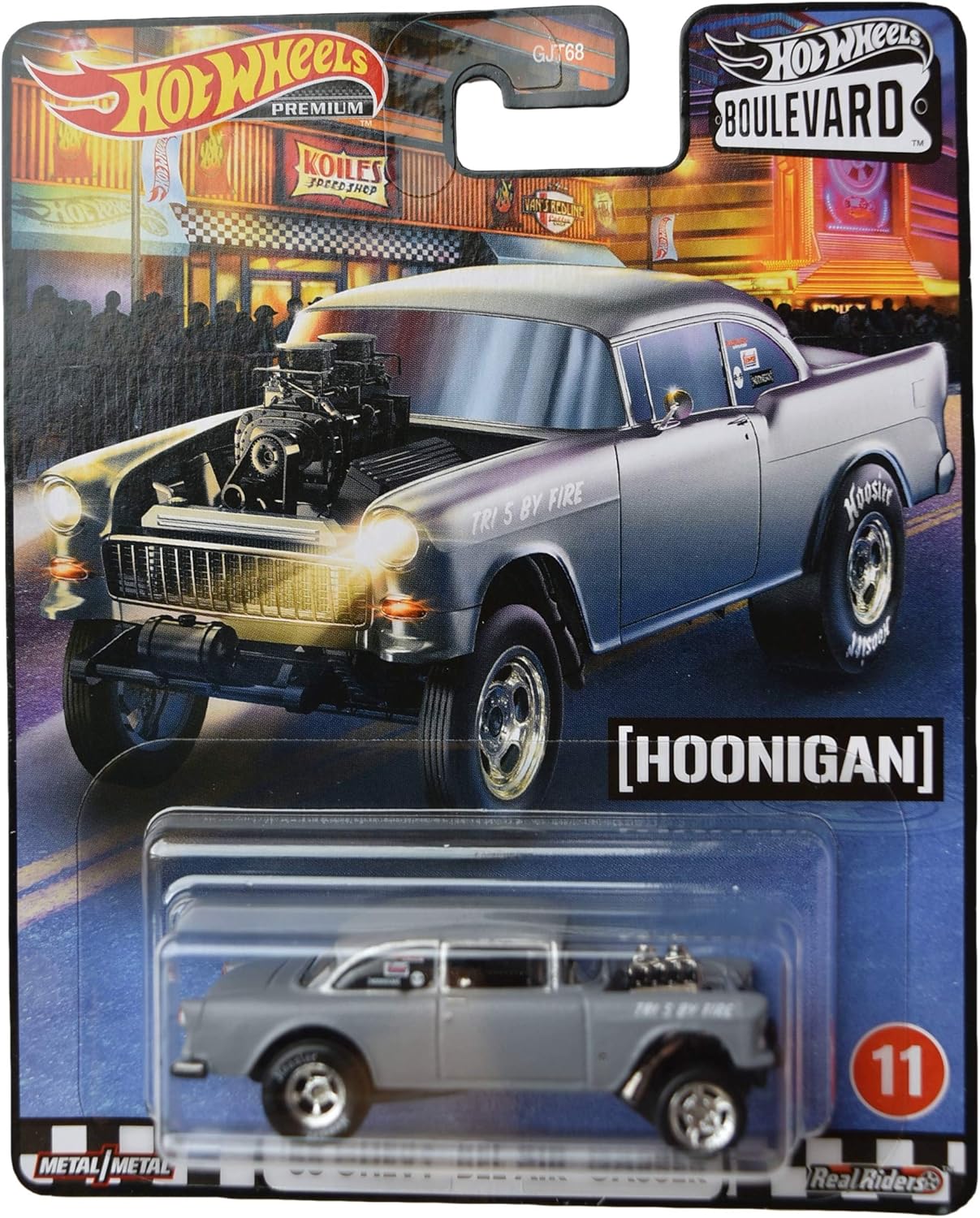 hot wheels 50th anniversary 55 chevy bel air gasser