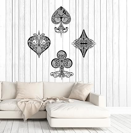 Amazon Com Vinyl Wall Decal Playing Card Poker Gambling Gambler