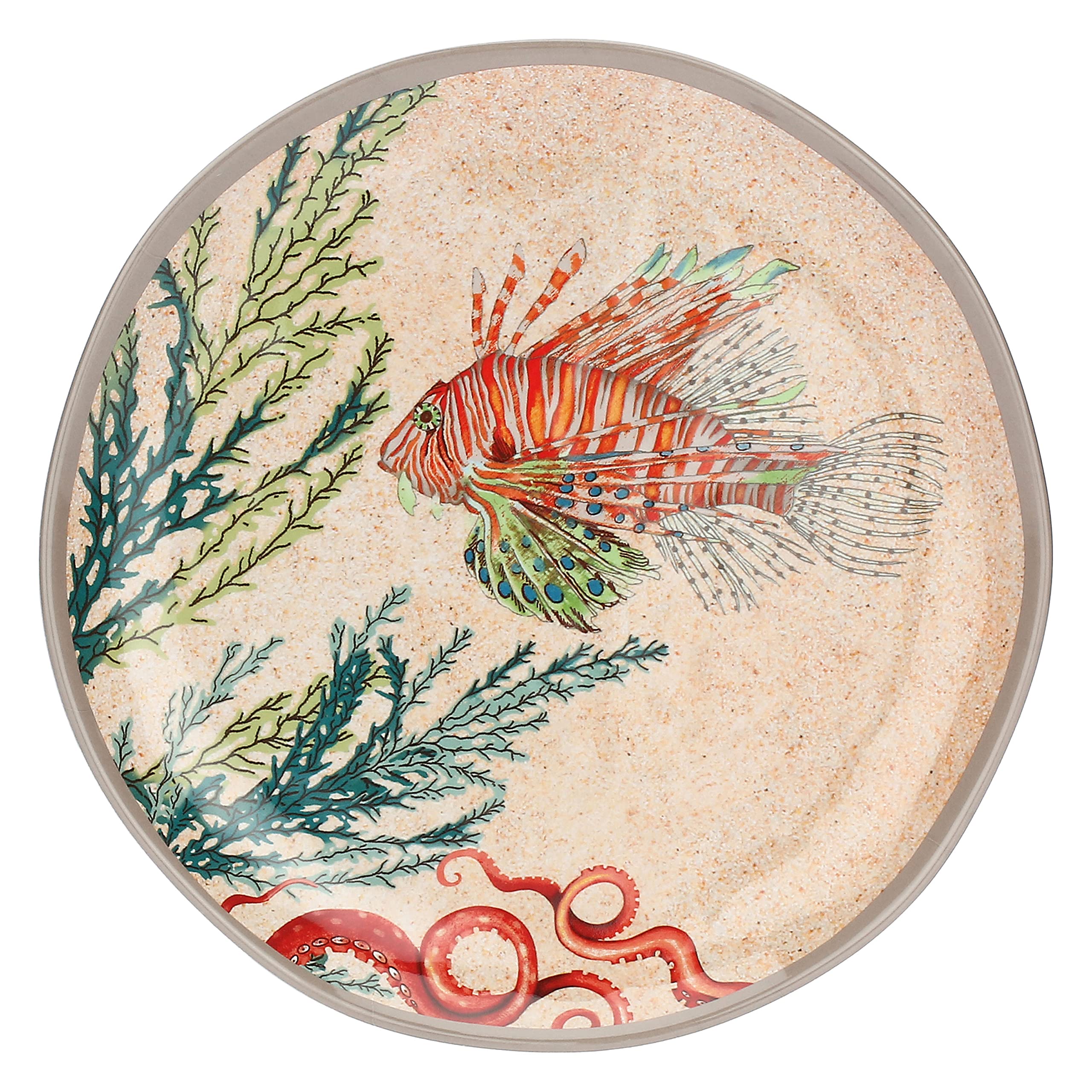 Sea Life Set 2 Salad Plates 100% Melamine 21 Cm In Gift Box