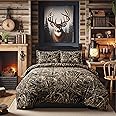 VISI-ONE Realtree Max-5 Camo Comforter Set, Premium Polycotton Fabric, Camouflage Bed Set Twin, 2-Piece Forest Bedding Set Hunting & Outdoor, Machine Washable (Twin Size)