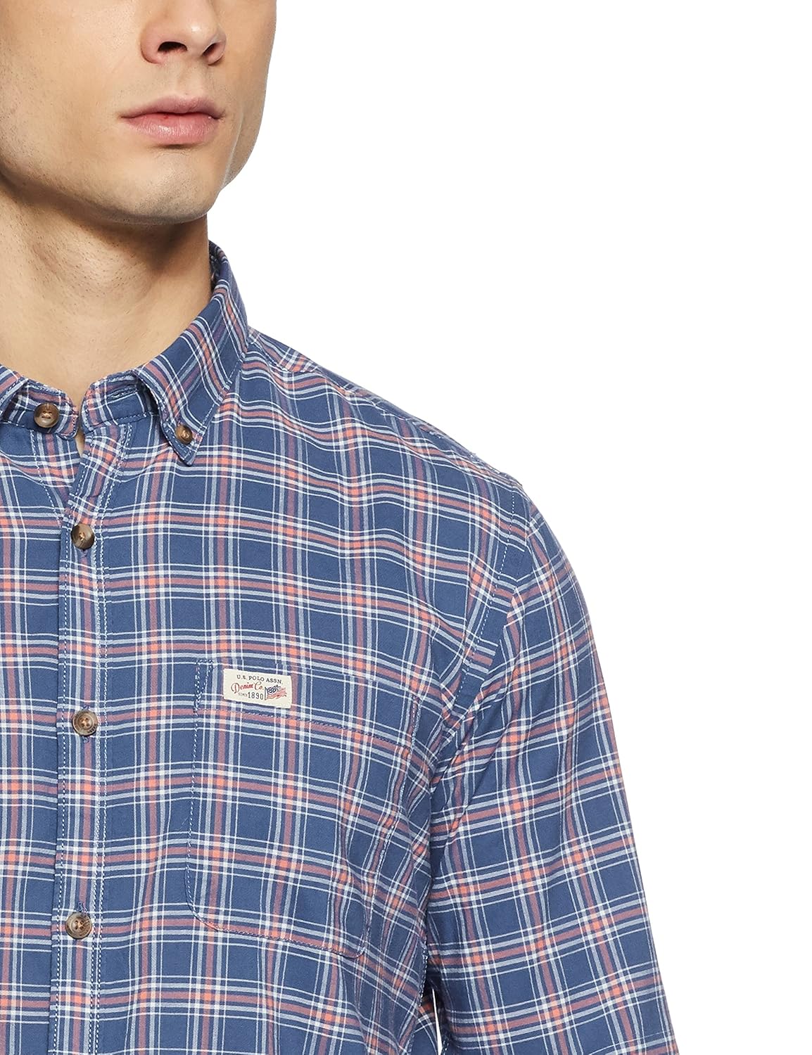 us polo association men's solid regular fit casual shirt