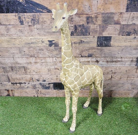New Giraffe Garden Statue Ornament Sculpture Large Resin Safari Animal 92cm Tall Amazon.co.uk