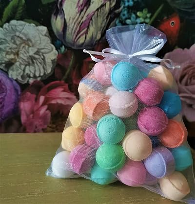 Bath Bubble and Beyond Mrs Bumblebaths 30 Mini Bath Bombs Marbles Wedding
