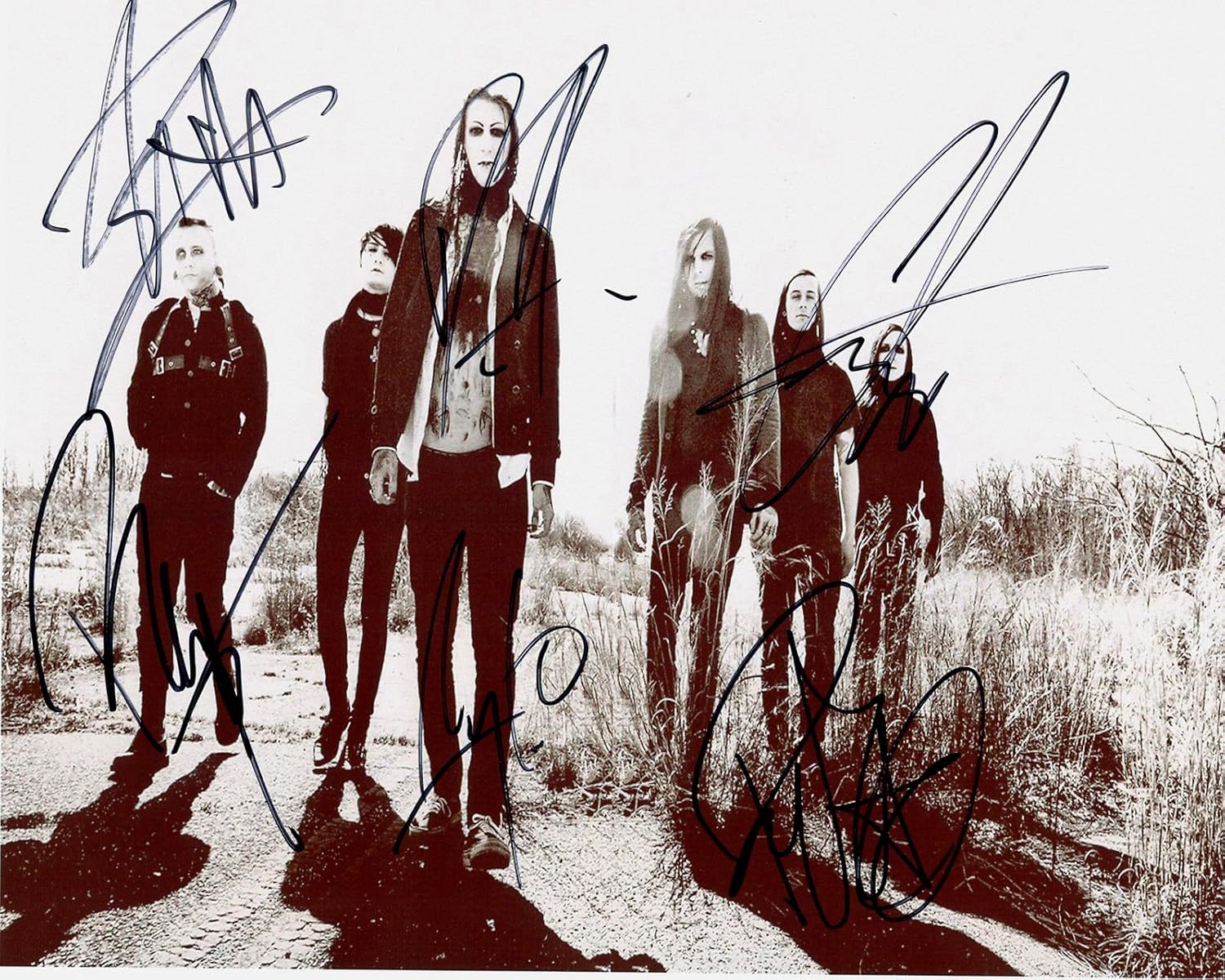 Motionless in White band reprint signed photo 3 RP at Amazon's
