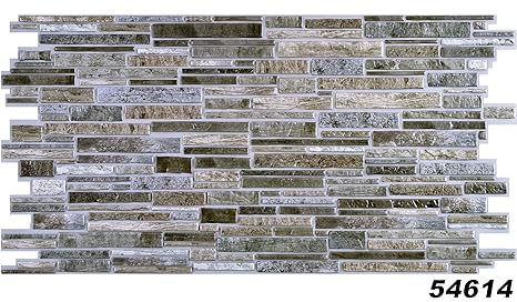 1 PVC Dekorplatte Steindekor Wandverkleidung Platten Wand 98x49cm, 54614